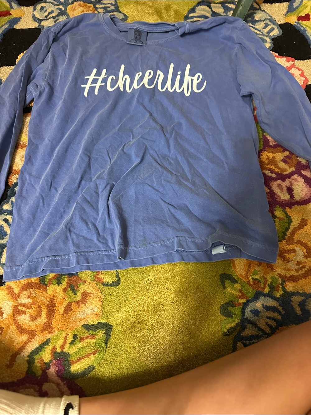 #cheerlife Blue Long Sleeve Tee